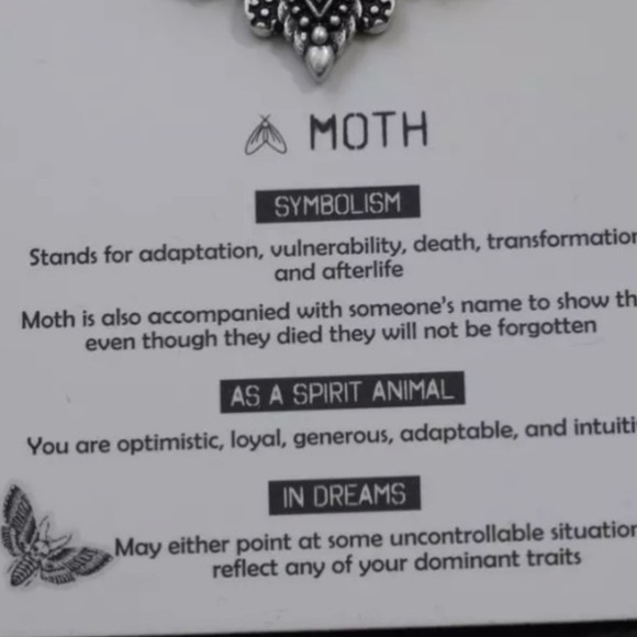 Double layer moth skull moon charm & gems of your choice goth boho - Picture 11 of 16